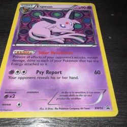 POKEMON UNGRADED ESPEON - BW92 HOLO P BLACK AND WHITE PROMO LP - Image 2