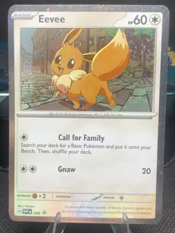 Pokemon Eevee - 200 (Cosmos Holo) Promo 200 SVP Scarlet & Violet Promo Cards NM - Image 1