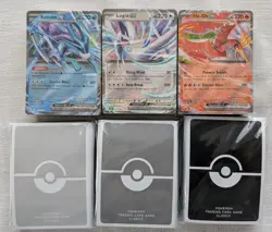 3 Sealed Decks from Pokemon TCG Classic Collection + 3 Packs Of Cards Sleeves - Image 1