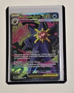 Mega Starmie EX 102/088 Full Art Perfect Order Pokemon TCG Card NM+ - Image 1