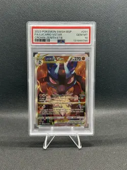 Pokemon TCG Crown Zenith Lucario VSTAR SWSH291 Promo Card PSA 10 Gem Mint - Image 1