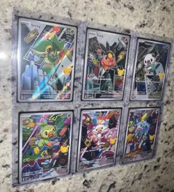 Pokemon First Partner series 2 illustration collection bundle of 6 starter cards - Image 1