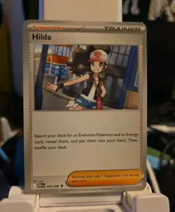 Pokemon Card TCG Hilda Trainer White Flare Uncommon 084/086 NM - Image 1