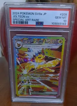 Pokemon Card PSA 10 Jolteon ex 209/187 sv8a Terastal Festival ex SAR Japanese - Image 1