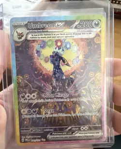 Pokemon Umbreon EX TCG Prismatic Evolutions Holo Card 161/131 - Image 1