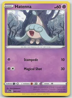 Pokemon Hatenna 005/015 McDonald's Promos 2024 Promo NM - Image 1