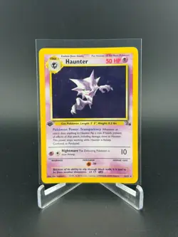 Pokemon Cards: Fossil 1st Edition Rare Holo: Haunter 6/62 NP MINT! - Image 1
