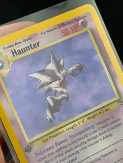 Pokemon Cards: Fossil 1st Edition Rare Holo: Haunter 6/62 NP MINT! - Image 3