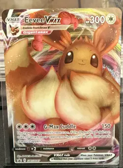 Eevee VMAX SWSH087 Black Star Promo Full Art Holo Pokemon TCG NM - Image 1