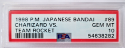 PSA 10 - Pokemon Japanese Carddass 1998 Charizard Vs Team Rocket #89 - Image 4