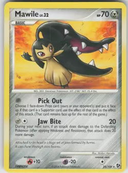 Pokemon TCG Mawile Rare Great Encounters 24/106 - Image 1