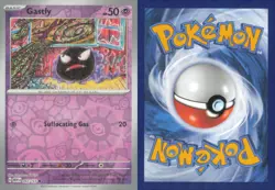 GASTLY 092/165 COMMON 151 POKEMON REVERSE HOLO NEAR MINT - Image 3