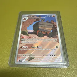 Pokemon TCG Crustle 130/086 Black Bolt Illustration Rare IR Holo NM - Image 1