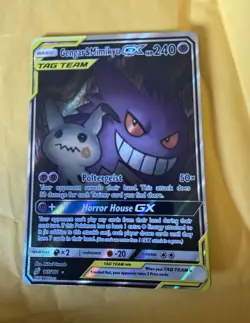 Pokemon TCG Gengar & Mimikyu GX 165/181 SM-Team Up Holo Ultra Rare Eng 2019 - Image 1