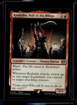Raubahan, Bull Of Ala Mhigo - 151 - Foil - FIN - NM - MTG Magic the Gathering - Image 1
