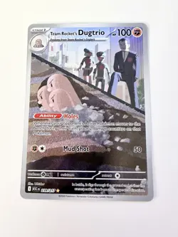 Pokemon TCG Team Rocket's Dugtrio 239/217 Ascended Hero’s Full Art Holo - Image 1