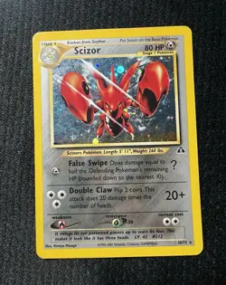 Nintendo Scizor 10/75 Neo Discovery Holo Rare 80 ENG 2001 - Image 1