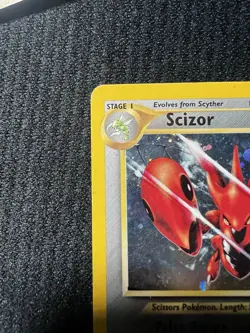 Nintendo Scizor 10/75 Neo Discovery Holo Rare 80 ENG 2001 - Image 3