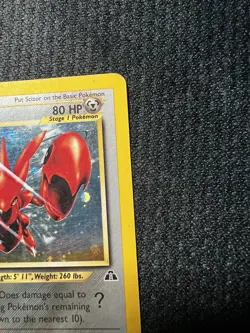 Nintendo Scizor 10/75 Neo Discovery Holo Rare 80 ENG 2001 - Image 4