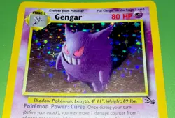 Pokemon TCG Gengar 5/62 Fossil Holo - MP+/LP - Image 3
