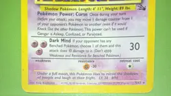 Pokemon TCG Gengar 5/62 Fossil Holo - MP+/LP - Image 4