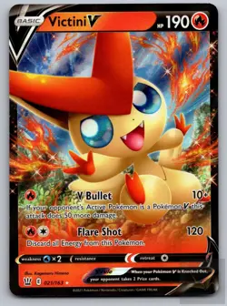Victini V 021/163 Holo V Rare Battle Styles Pokemon Near Mint - Image 1