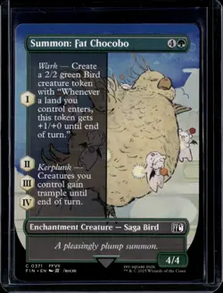 Summon: Fat Chocobo - 371 - FIN - NM - MTG Magic the Gathering - Image 1
