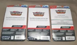 3 Checklane Blisters Obsidian Flames Pokemon TCG One Booster Pack Each + Promos - Image 4