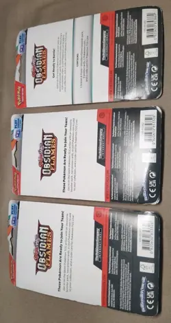 3 Checklane Blisters Obsidian Flames Pokemon TCG One Booster Pack Each + Promos - Image 5