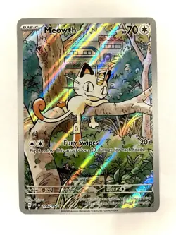 Meowth 106/094 Phantasmal Flames Illustration Rare Pokemon TCG NM - Image 1