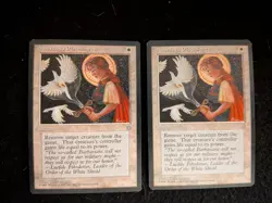 2x Swords to Plowshares Ice Age MTG - Light Play - Actual Photos - Image 1