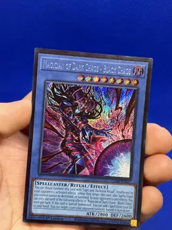 YuGiOh Chaos Origins 1st Edition Magician of Dark Chaos CORI-EN027 Secret Rare - Image 2