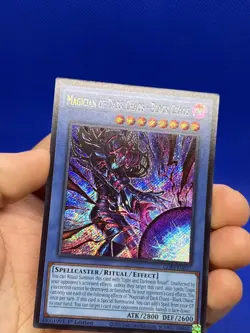 YuGiOh Chaos Origins 1st Edition Magician of Dark Chaos CORI-EN027 Secret Rare - Image 3