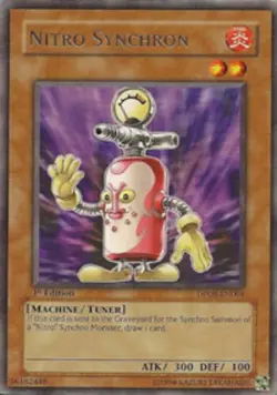 Yugioh! LP Nitro Synchron - DP08-EN004 - Rare - 1st Edition Lightly Played, Engl - Image 1