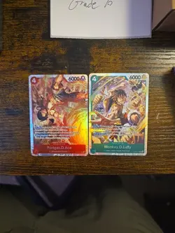 Monkey.D.Luffy ST30-012, Portgas Ace ST30-007 Parallel One Piece Starter Deck EX - Image 1