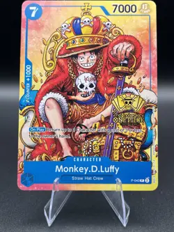 Monkey D. Luffy P-043 (2nd Anniversary Stamped Promo) One Piece TCG English - Image 1