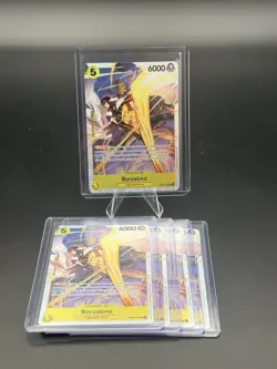 One Piece TCG Borsalino EB04-058 SR Parallel Playset x4 + 1 Extra English NM - Image 1