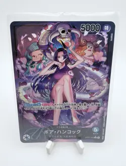 One Piece Card Game Boa Hancock OP07-038 Leader Alt Art Parallel Foil JP - Image 1