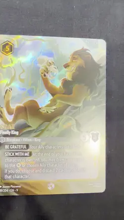 Disney Lorcana Fabled Scar Finally King Enchanted Card 239/204 NM - Image 2