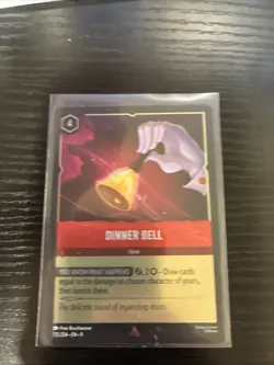 Disney Lorcana Fabled TCG Cold Foil Dinner Bell - Image 1