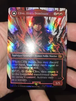 Clive, Ifrit's Dominant (0318) (Borderless) FOIL Final Fantasy MTG Mythic - Image 1