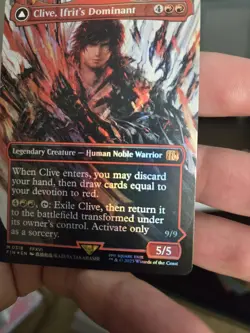 Clive, Ifrit's Dominant (0318) (Borderless) FOIL Final Fantasy MTG Mythic - Image 4