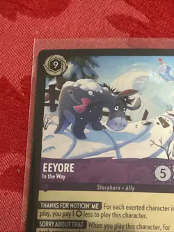 FOIL Disney Lorcana Winterspell - Eeyore - In the Way - 45/204 - Rare - FOIL - Image 3