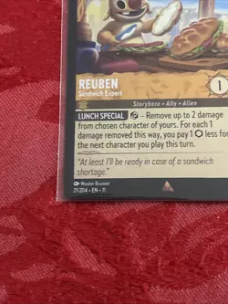 FOIL Disney Lorcana Winterspell - Reuben - Sandwich Expert - 21/204 - FOIL - Image 4