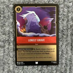 Disney Lorcana Winterspell Lonely Grave 132/204 Foil Item Card - Image 1