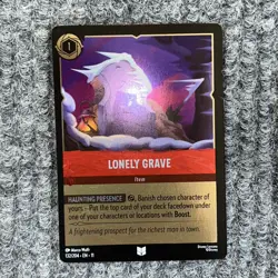 Disney Lorcana Winterspell Lonely Grave 132/204 Foil Item Card - Image 2