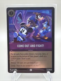 Come Out and Fight! 62/204 COLD FOIL Winterspell Disney Lorcana - Image 1