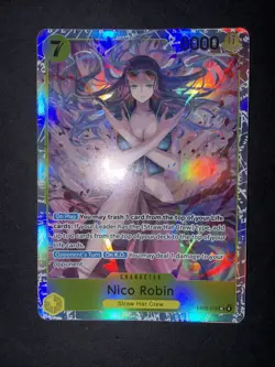 One Piece Card Game🏴‍☠COLOR: YELLOW EB03-055 NICO ROBIN SR FOIL NM TCG ENGLISH - Image 1