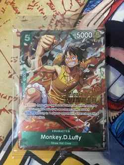 One Piece Monkey D Luffy P-135 OP16 Pre-Release Event Winner Stamp Card SEALED - Image 1