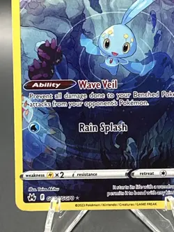 Pokemon TCG Manaphy Full Art Ultra Rare Holo Card Crown Zenith GG06/GG70 - Image 3